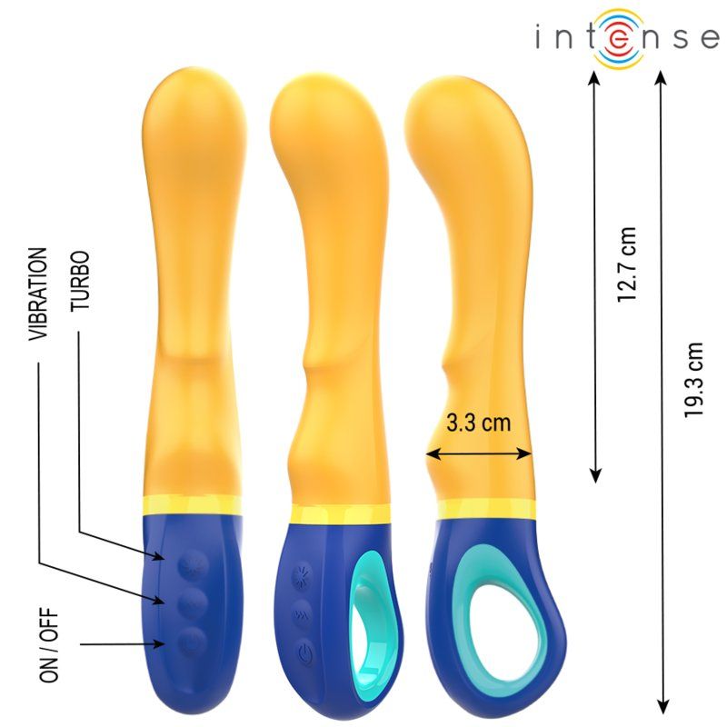 Intense Shaggy Vibrador Punto-G Amarillo