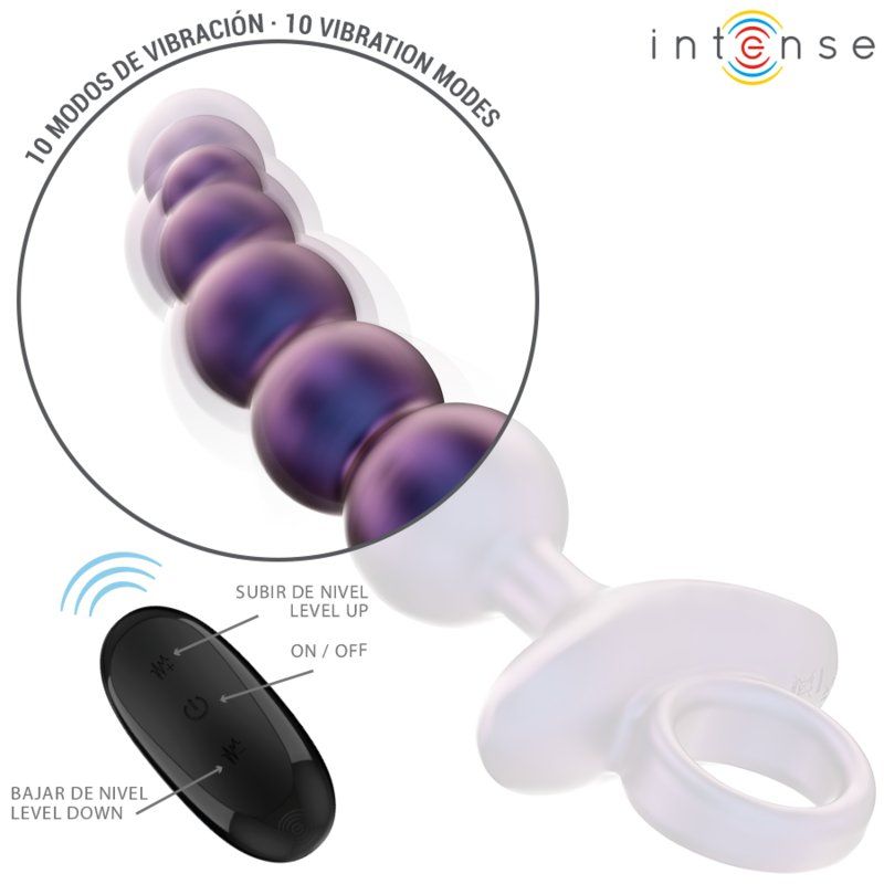 Intense Tito Plug Anal Vibrador con control remoto