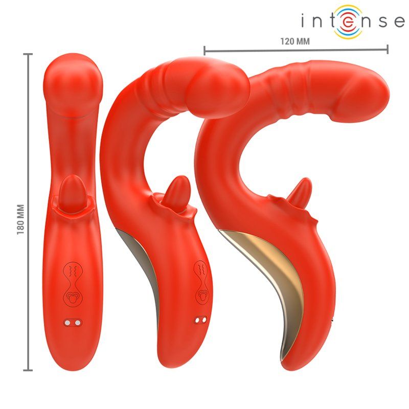 Intense Paulina Vibrador en forma de U rojo