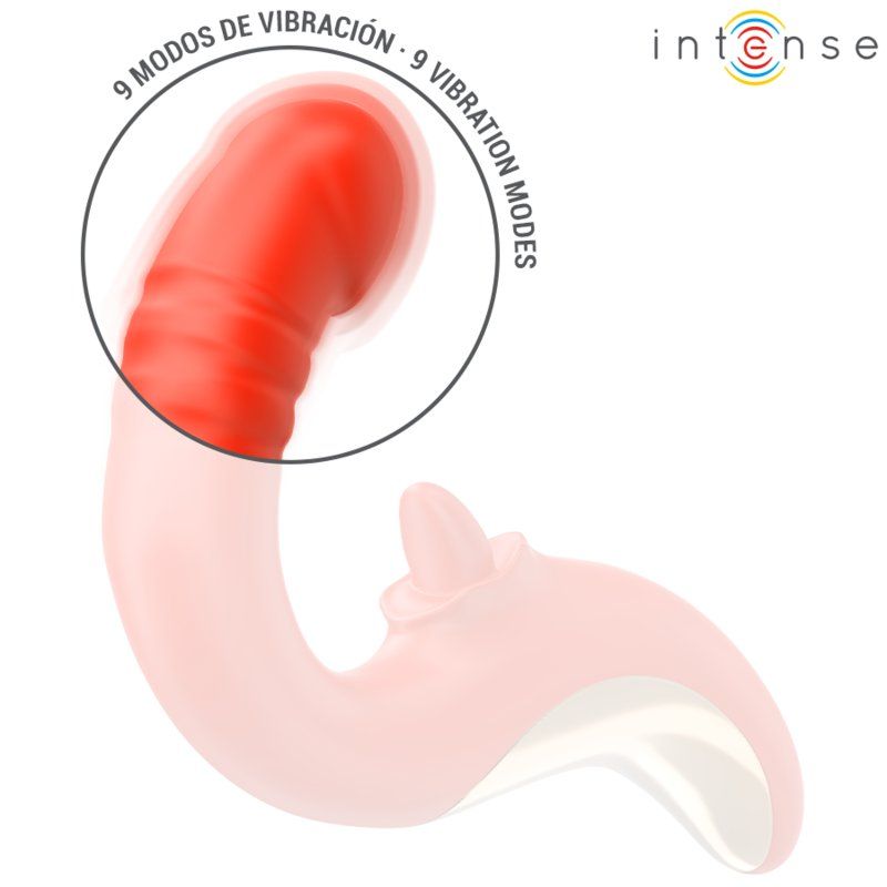 Intense Paulina Vibrador en forma de U rojo