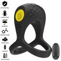 Intense - Alex Anillo Doble Vibrador Pene 10 Vibraciones Negro