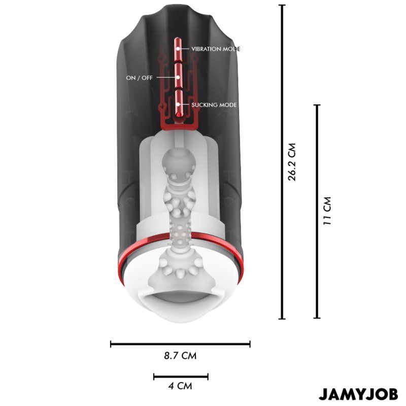 Jamyjob Megabite Masturbador Boca Automático