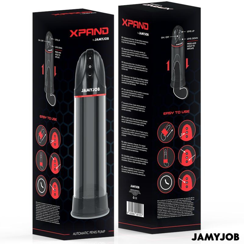 Jamyjob Xpand Bomba Automática 3 Niveles De Succión Gris