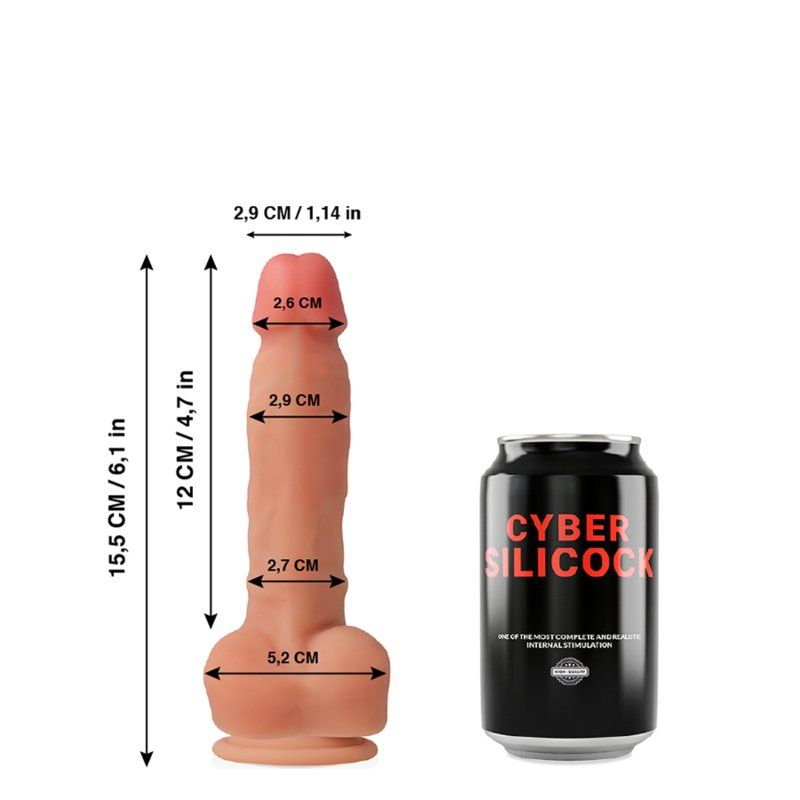Cyber Silicock Ansel | Dildo 12 cm silicona líquida