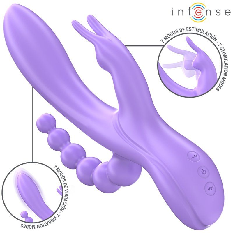 Intense Miko Triple Vibrador con estimulación anal