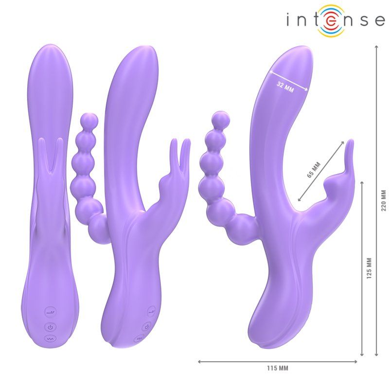 Intense Miko Triple Vibrador con estimulación anal