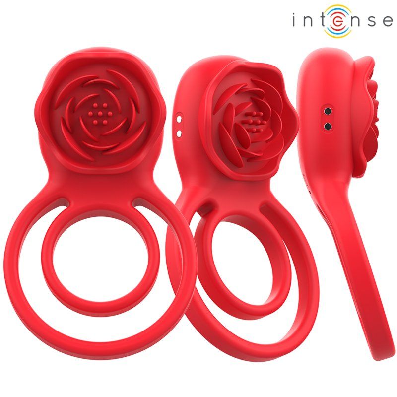 Intense Gail Rosa Estimuladora 10 Vibraciones Rojo Control Remoto