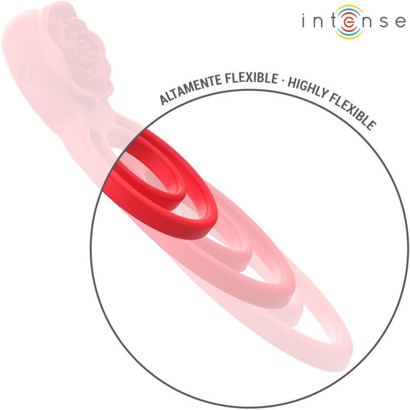 Intense Gail Rosa Estimuladora 10 Vibraciones Rojo Control Remoto