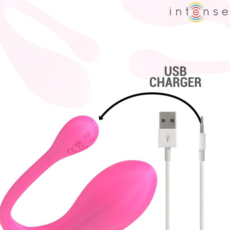 Intense - Janice Vibrador U Doble Estimulación 10 Vibraciones Rosa Control Remoto