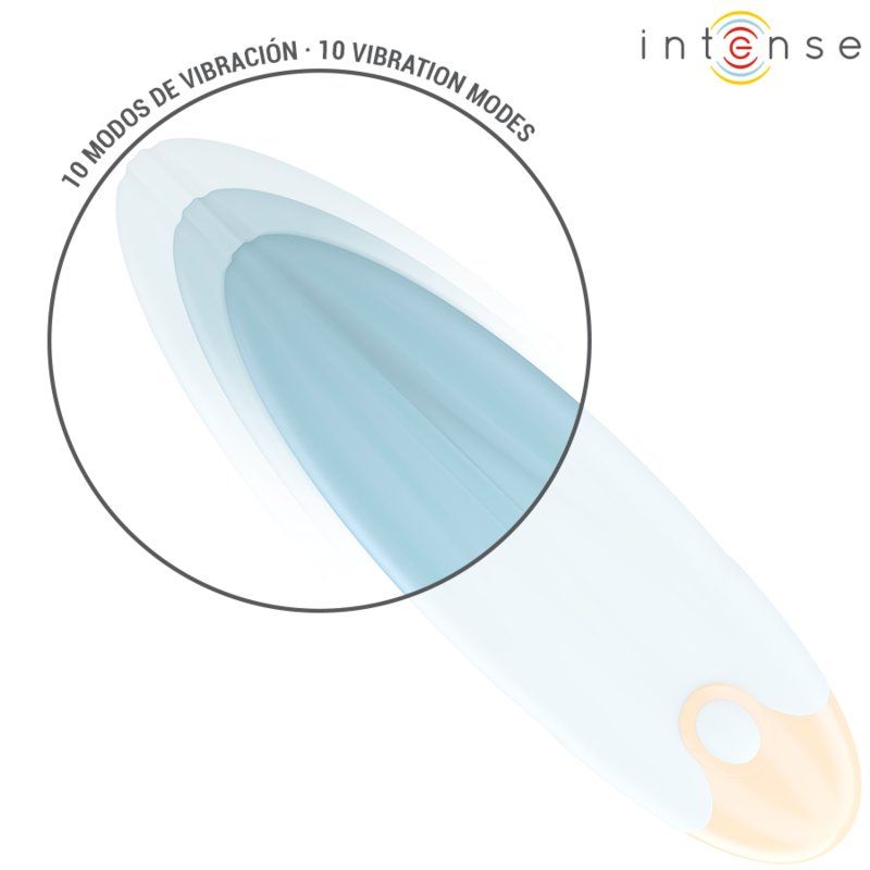 Intense Mike Bala Vibradora 10 Vibraciones Azul Control Remoto