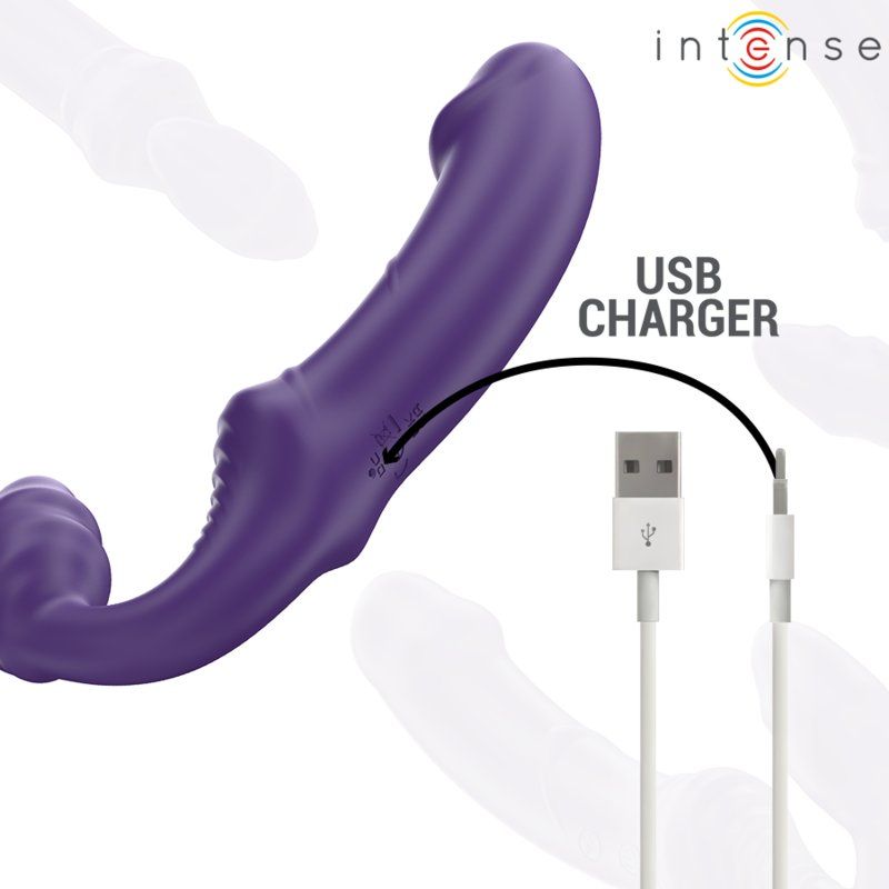 Intense Jill Vibrador Doble 20 Cm Violeta Control Remoto