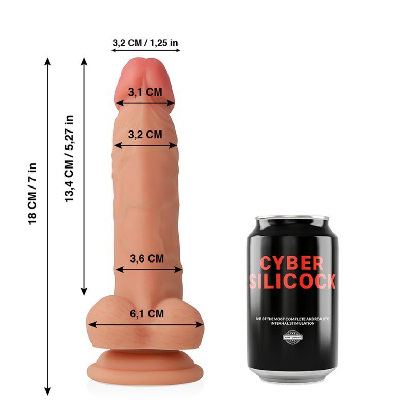 Cyber Silicock Jude | Dildo 13.4 cm silicona líquida