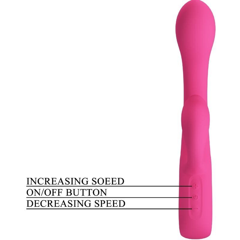 Pretty Love Fritz Vibrador Rabbit 12 Vibraciones Rosa