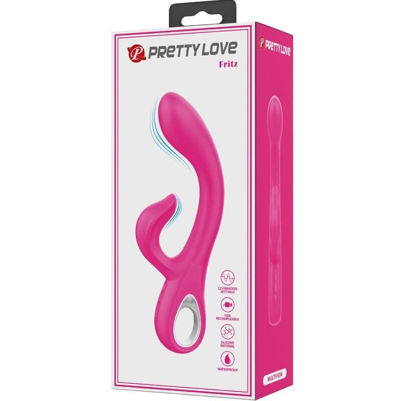 Pretty Love Fritz Vibrador Rabbit 12 Vibraciones Rosa