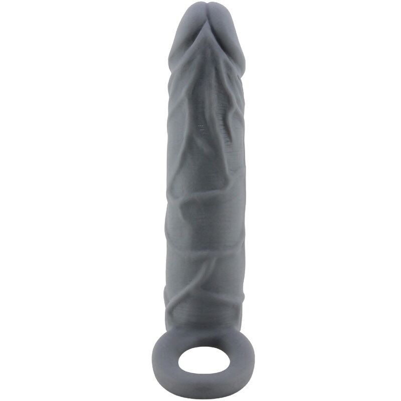 Pretty Love - Funda De Pene De Piel Realística Gris Oscuro