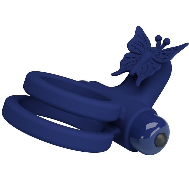 Anillo vibrador doble Pretty Love Jamele | Placer con mariposa