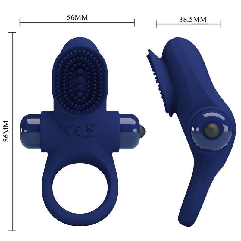 Pretty Love Palle Anillo Vibrador Azul | Placer en pareja