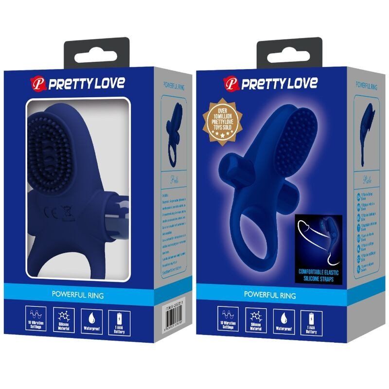 Pretty Love Palle Anillo Vibrador Azul | Placer en pareja