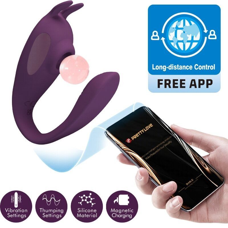Pretty Love - Shey Estimulador & Vibrador App Gratuita Larga Distancia Morado