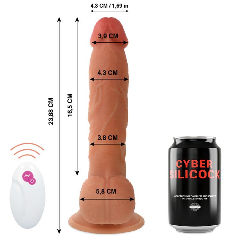 Cyber Silicock Master Ben | Dildo 16.5 cm con vibración