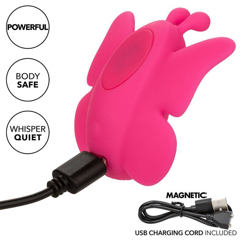 Calexotics Neon Vibes The Flutter Vibe Estimulador 10 Vibraciones Rosa