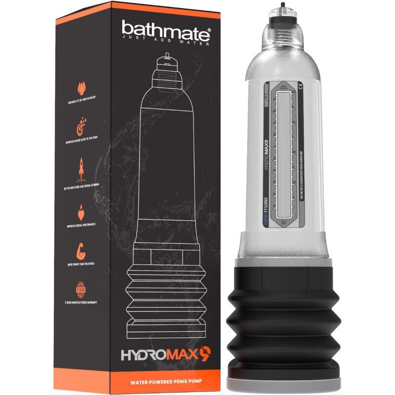 Bathmate Hydromax 9 hidrobomba 18–23 cm (transparente)