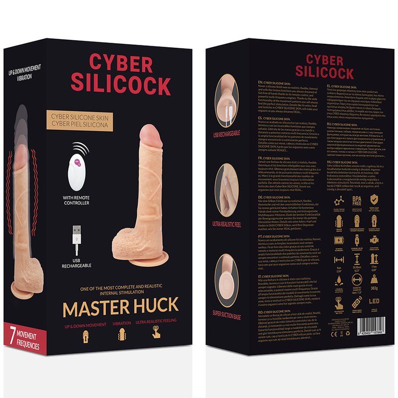Cyber Silicock Master Huck | Dildo 17 cm con vibración