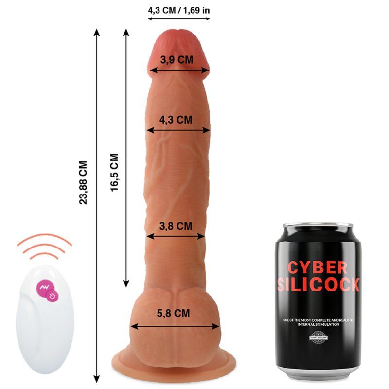 Cyber Silicock Mr. John | Dildo 16.5 cm con vibración