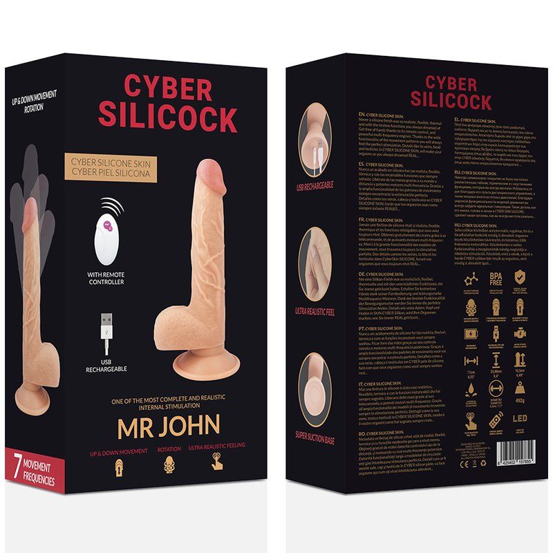Cyber Silicock Mr. John | Dildo 16.5 cm con vibración