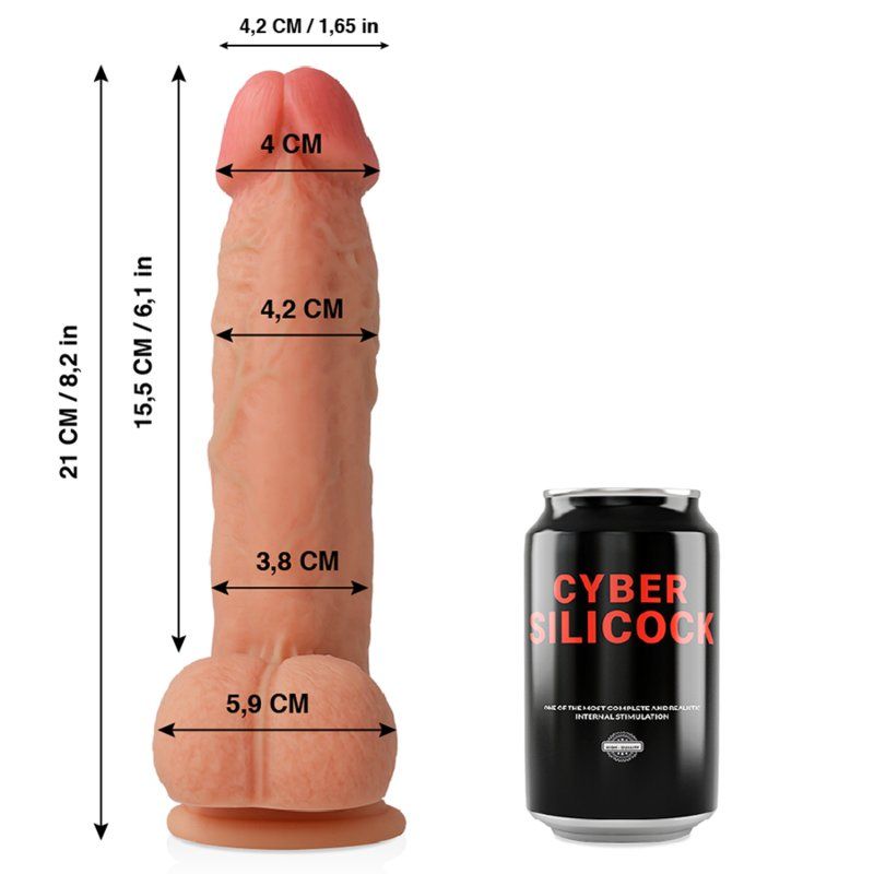 Cyber Silicock Saul | Dildo 15.5 cm silicona líquida