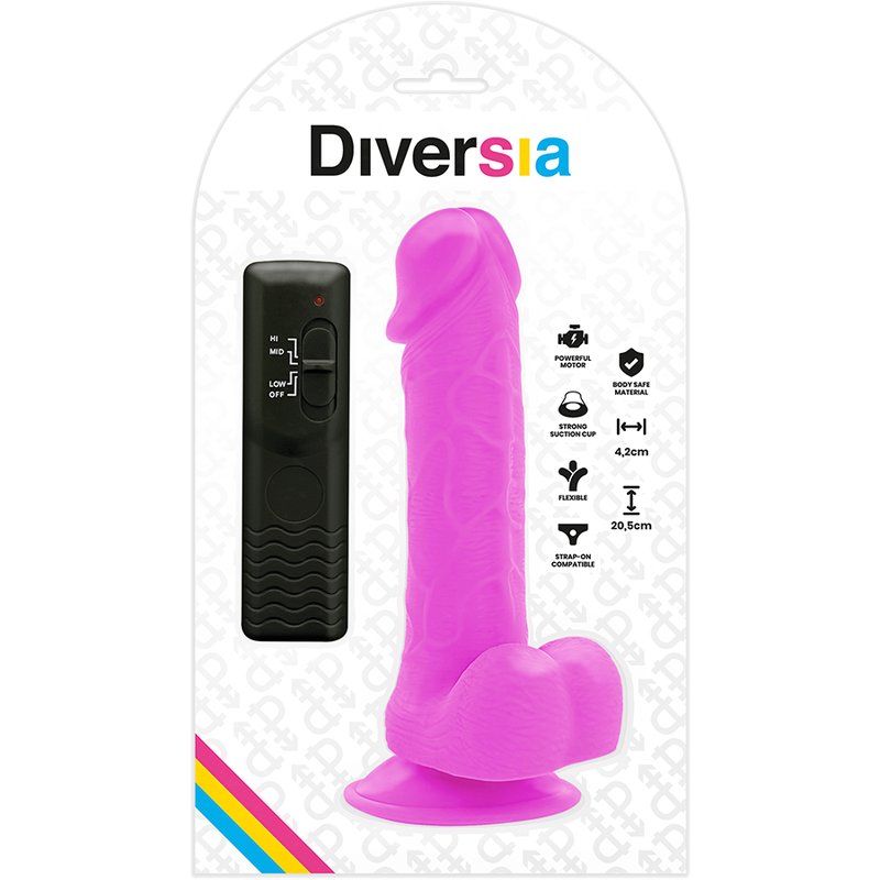 Dildo Vibrador Flexible – Diversia Lila