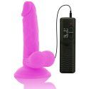 Diversia Dildo Flexible Con Vibracion Morado 17 Cm O 3.3 Cm