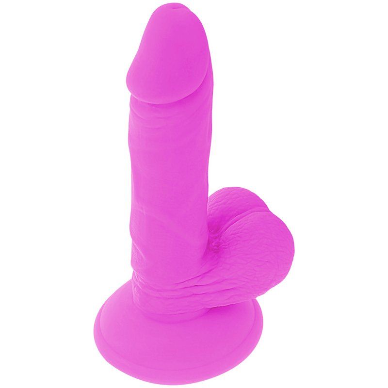 Diversia Dildo Flexible Con Vibracion Morado 17 Cm O 3.3 Cm