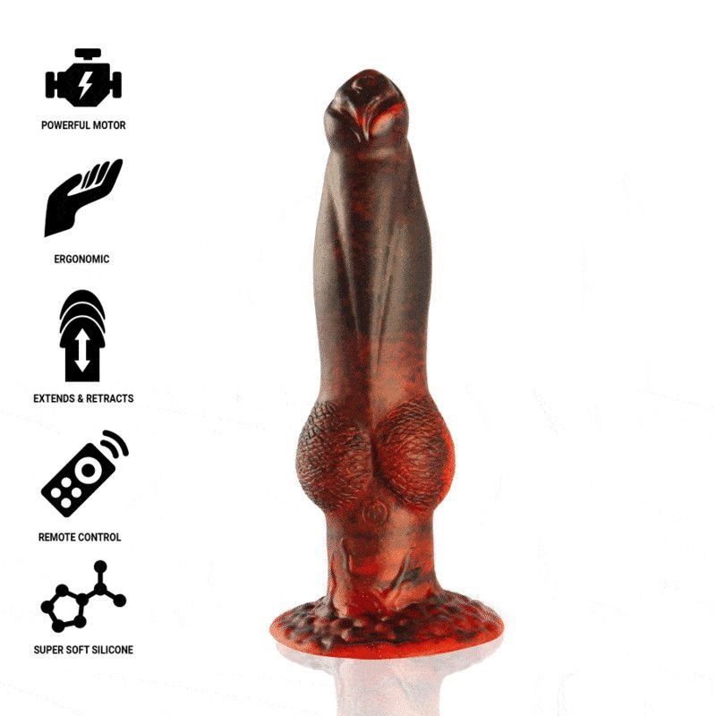 Epic Prometheus Dildo Titan En Llamas Control Remoto