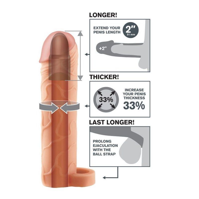 Pipedreams Fantasy X-Tensions Perfect 2 | Extensión pene