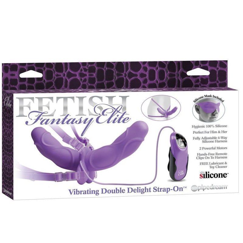 Fetish Fantasy Elite Double Arnes Doble Vibrador Lila 11.5Cm