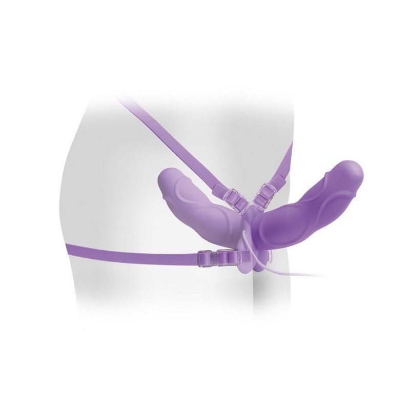 Fetish Fantasy Elite Double Arnes Doble Vibrador Lila 11.5Cm