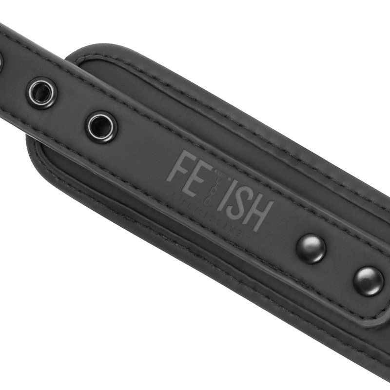 Fetish Submissive Collar Con Cadena Con Forro De Nopreno