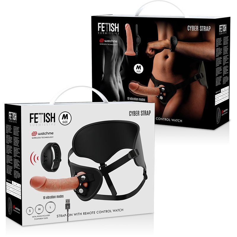Fetish Submissive Cyber Strap Arnes Con Dildo Control Remoto Tecnologia Watchme M