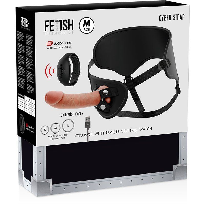 Fetish Submissive Cyber Strap Arnes Con Dildo Control Remoto Tecnologia Watchme M