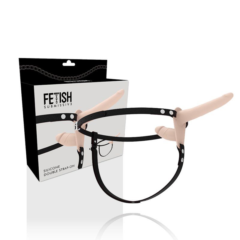 Fetish Submissive Harness Doble Penetración Flesh