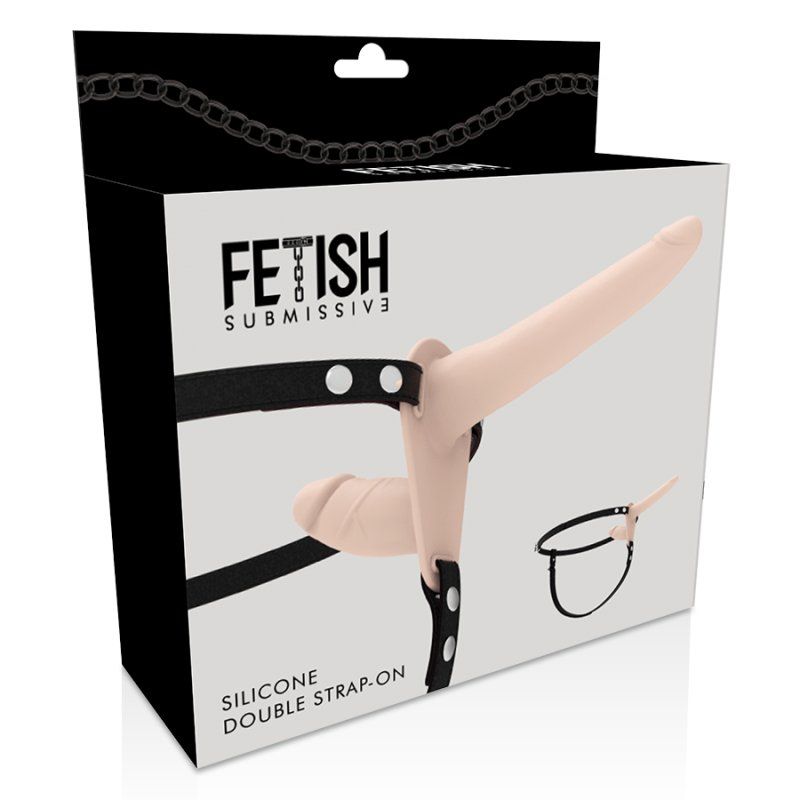 Fetish Submissive Harness Doble Penetración Flesh