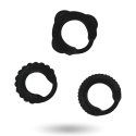 Addicted Toys Set 3 Anillos Pene Negro