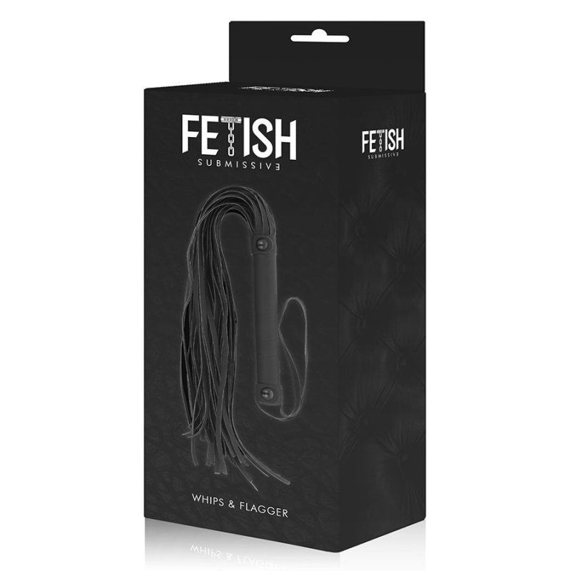 Fetish Submissive Látigo Cuero Vegano