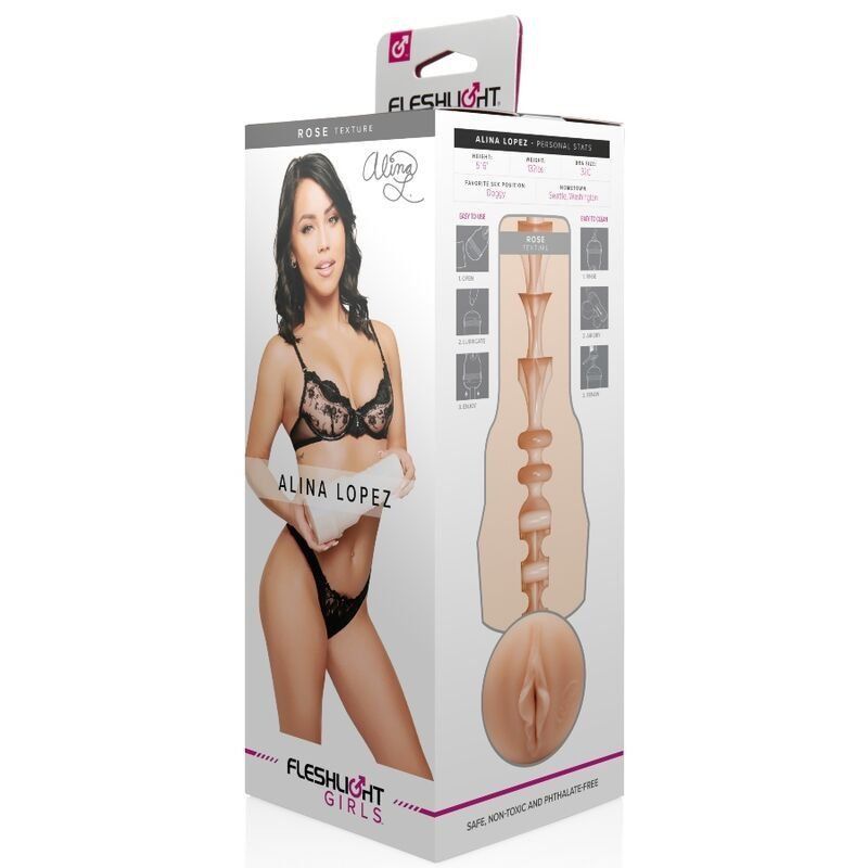 Fleshlight Alina Lopez Rose | Masturbador vaginal 25,4 cm realista